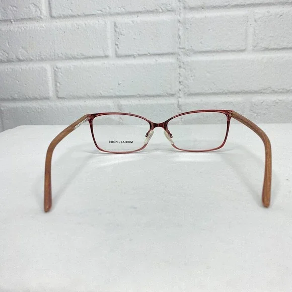 Michael Kors MK-HT-0074-14 Eyeglasses 55-15-140‎ Maroon Metal and Wood H2506 - Picture 4 of 7